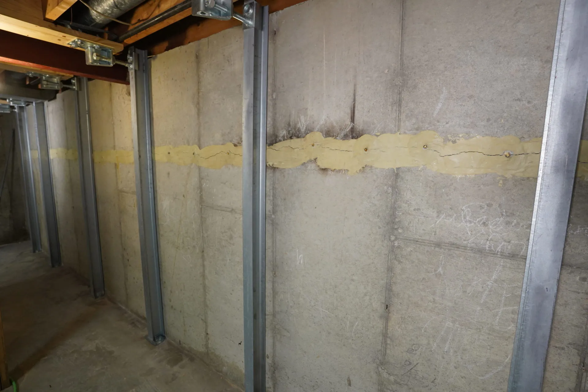 Basement wall foundation repair in Eastpointe, MI