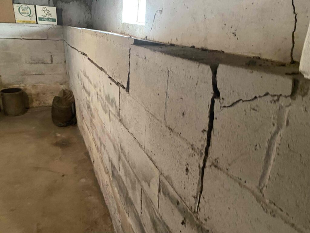 Bowed wall repair in Royal Oak MI