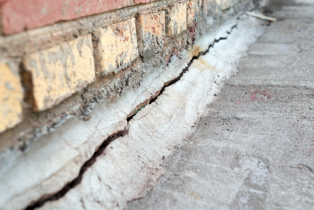 Foundation crack repair services in Fraser MI