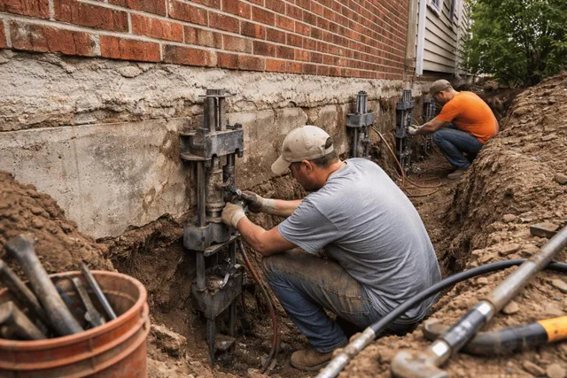 Foundation repair service in Centerline, MI